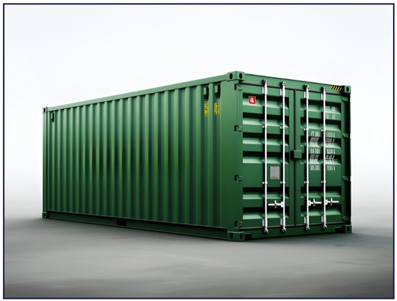 20' Standard shipping container - real photo