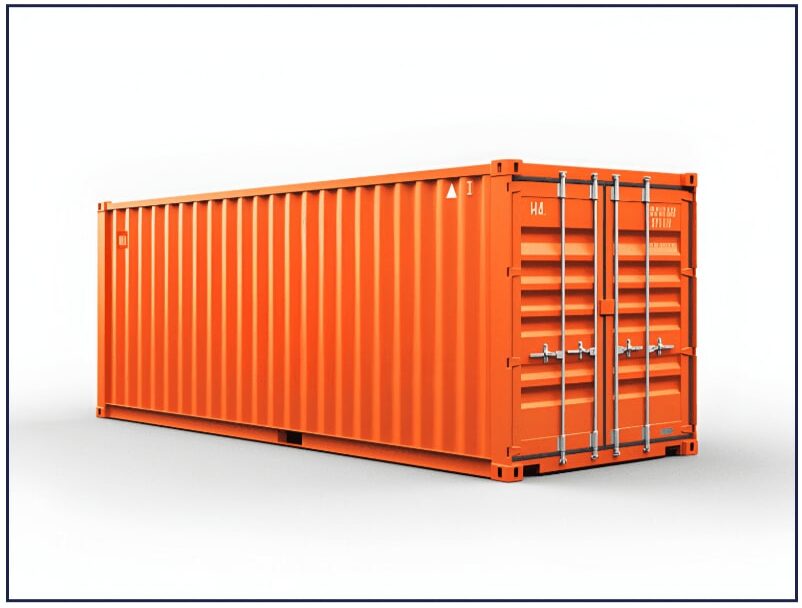 40 foot shipping container delivered to customer site in Saskatchewan