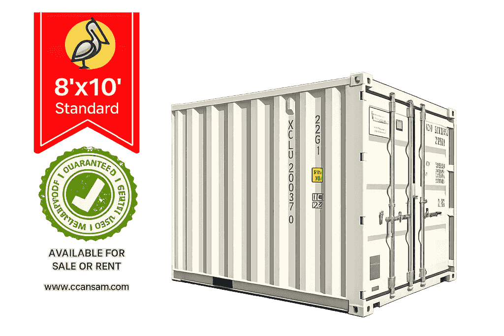 8×10 Container/Seacan shipping container for yard storage in Saskatchewan