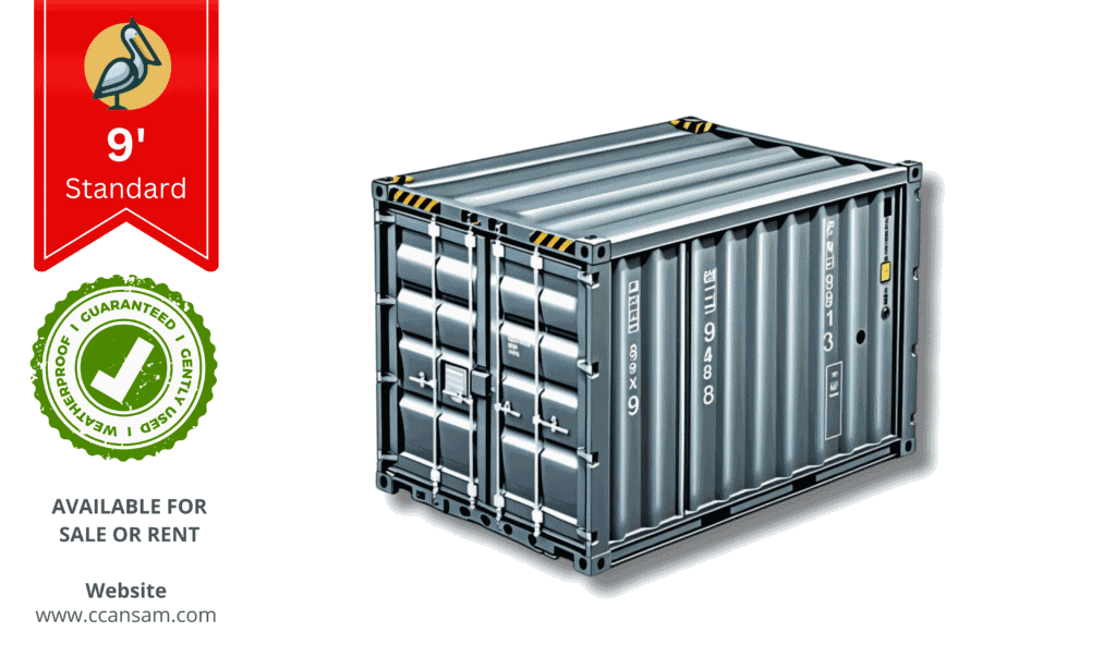 9' Standard shipping container - C-Can Sam Saskatchewan